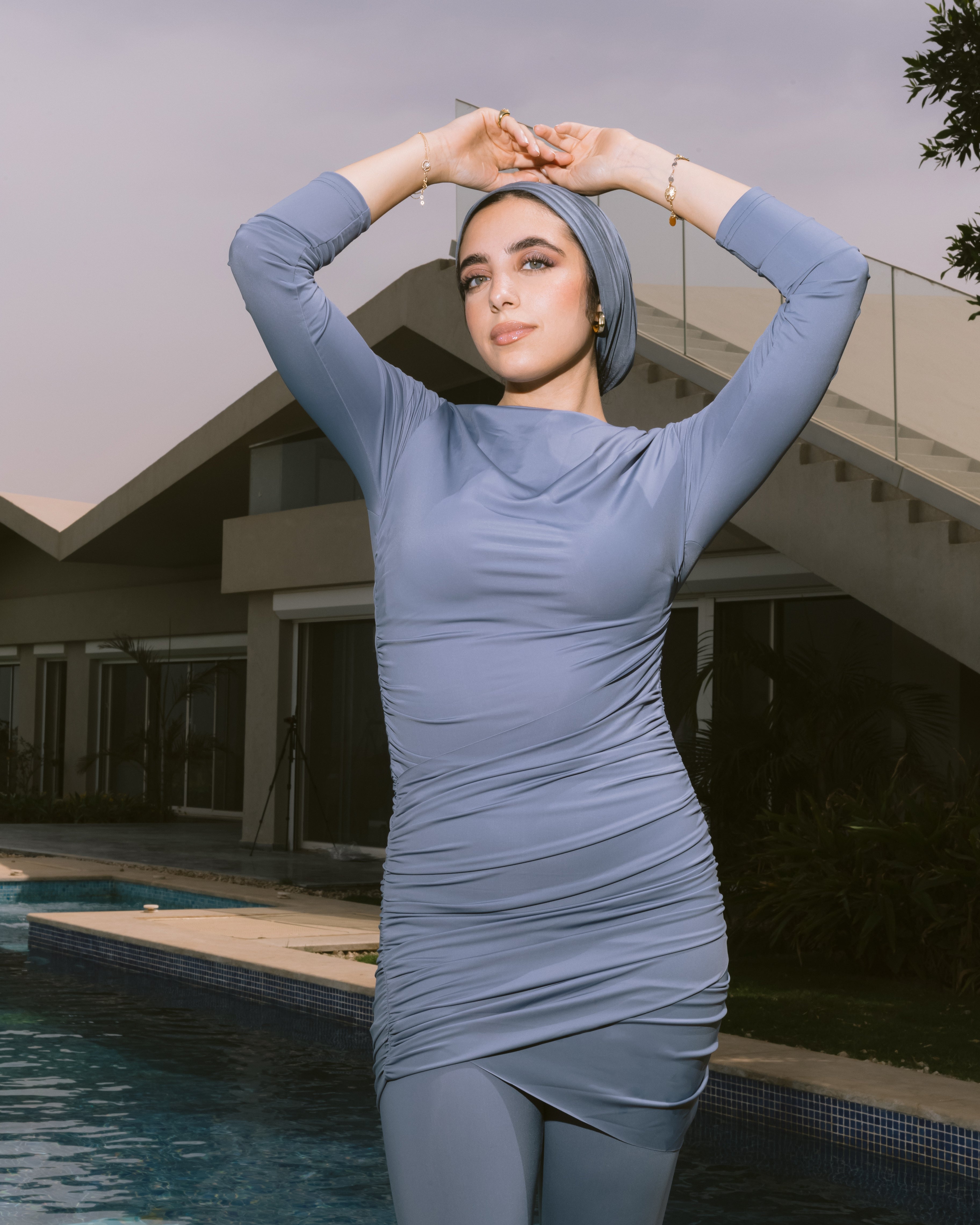 The Draped In Dusty Blue
