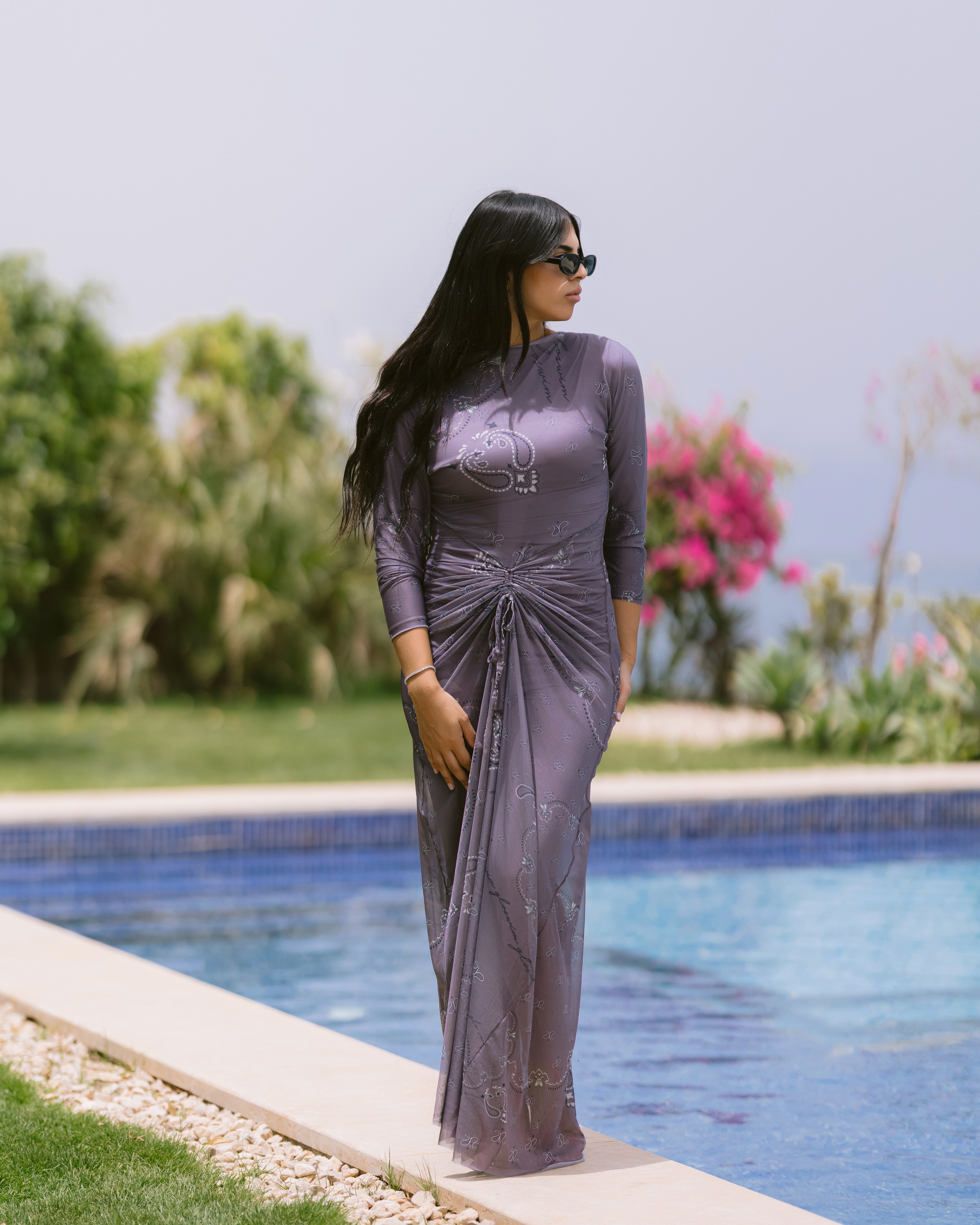 The Ruched Dress Glo swim The Ruched Dress Glo swim