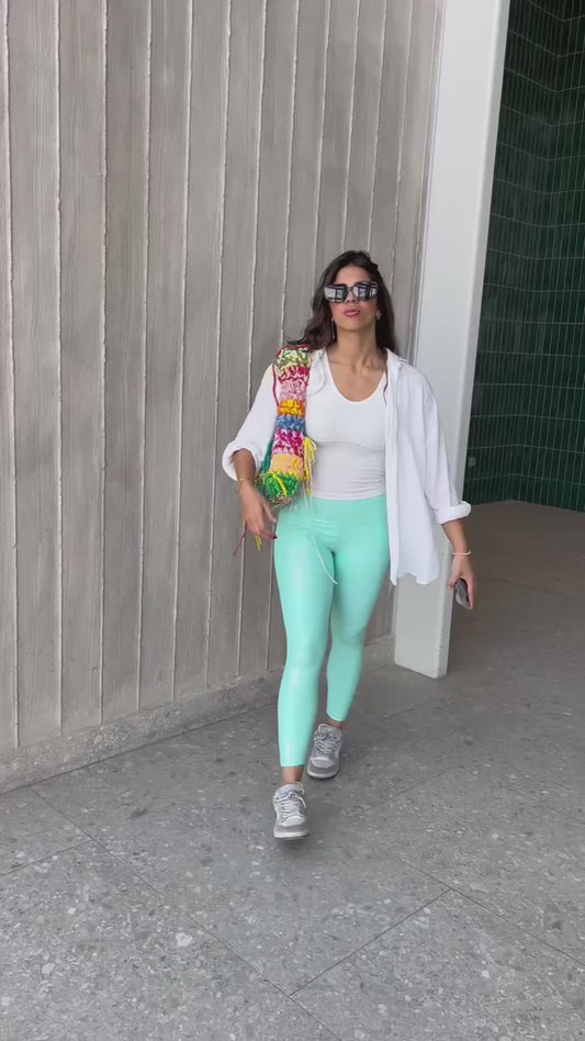 The Bling Leggings in mint